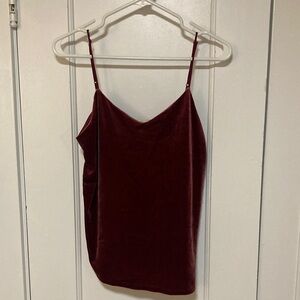 a new day dark rose velvet camisole